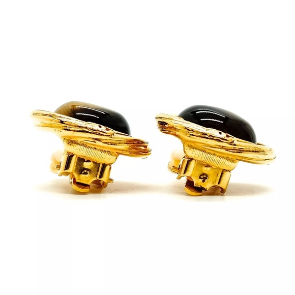 Chanel Tiger Eyes Earrings - Picture 3 of 8